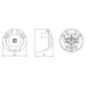 Socket 7-pole metal - 101028JAE