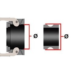 Camlock Type E 1 inch hose end polypropylene - 100E