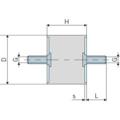 Vibration damper TYPE A - 10050A55