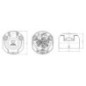 Socket, metal, 7-pin - 101285JAE