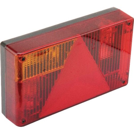 Rear light LH rectangular, 12V, amber/red, bolt on, Jokon - 102070010