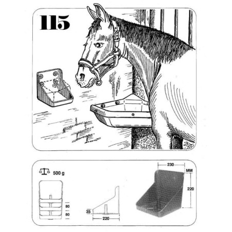 Salt stone holder 10kg Model 115 Black - 102011507