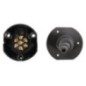 Waterproof 7-pin PVC socket - 101298JAE