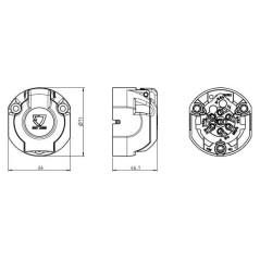 101280JAE ERICH JAEGER, 7-pin socket 