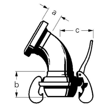 KKV/KKM Bogen 60 stopni 50mm Bauer - 1011201