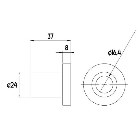 Tulejka L37 x 24 - 103016N