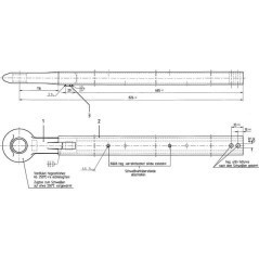 Tie rod for AVM 80 triangle - 1030652016