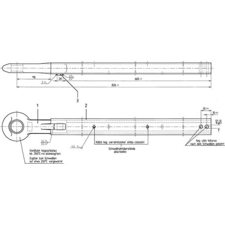Zugstange AVM 80 BPW - 1030652016