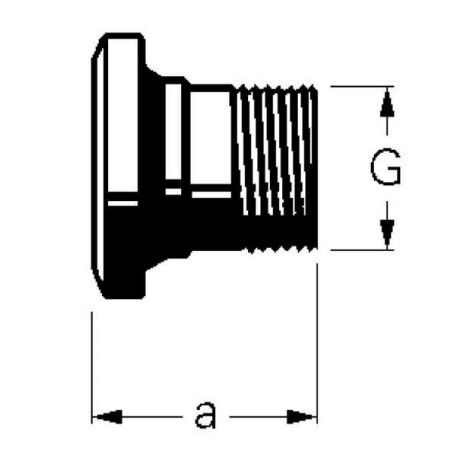 Cup 4 1/4 inch with 4 inch pipe thread - 1050501