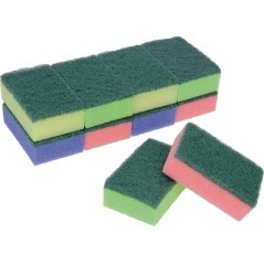 Scheuerschwamm 9x6x3cm 10 st - 105081