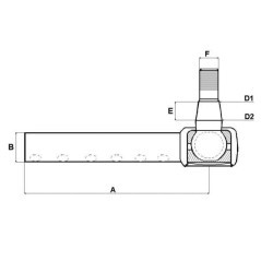 Steering Tie Rod, Outer - 1028265M92N