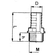 Schl.anschl.ger. 20mm 1 ZollAG - 1032420