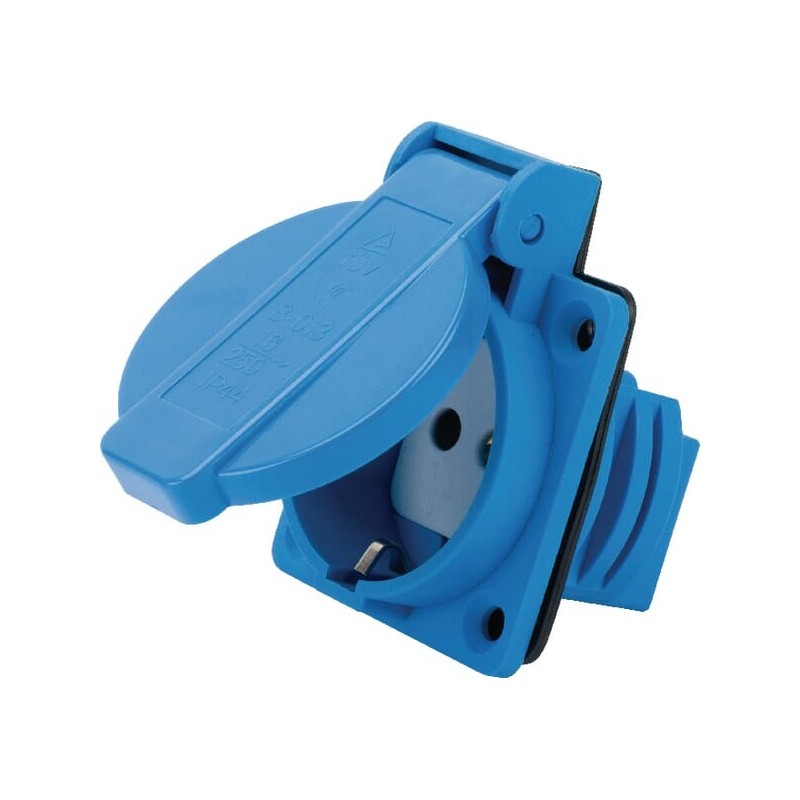 Schu. socket, 16 A blue - 103855GS Schu. socket, 16 A blue - 103855GS