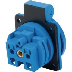 Schu. socket, 16 A blue - 103855GS