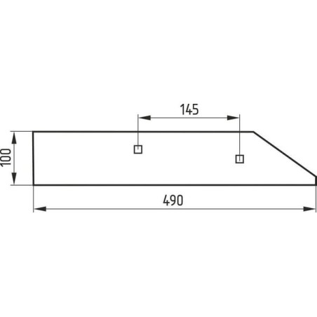 Landside short Unia, right VIS 23 - 1067910030