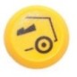 Push switch, Chopper, round, yellow - 11104010PN Push switch, Chopper, round, yellow - 11104010PN