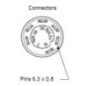 Push switch, Chopper, round, yellow - 11104010PN Push switch, Chopper, round, yellow - 11104010PN