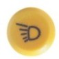 Push switch, Work light, round, yellow - 11130790PN Push switch, Work light, round, yellow - 11130790PN