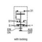 Push switch, Work light, round, yellow - 11130790PN Push switch, Work light, round, yellow - 11130790PN