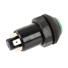 Push switch, Headlights, round, green - 11110810PN
