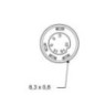 Push switch, Headlights, round, green - 11110810PN Push switch, Headlights, round, green - 11110810PN