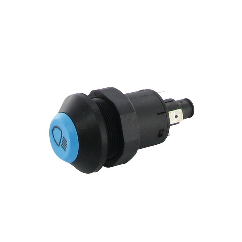 Push switch, High beam, round, blue - 11120140PN Push switch, High beam, round, blue - 11120140PN
