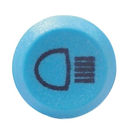 Push switch, High beam, round, blue - 11120140PN