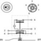 Push switch, High beam, round, blue - 11120140PN Push switch, High beam, round, blue - 11120140PN