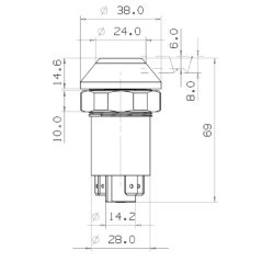 11103010PN Pneutron, Push button switches 