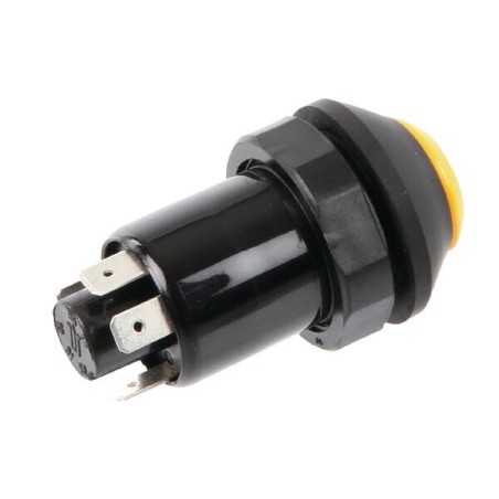 Push switch, High beam, round, yellow - 11126010PN