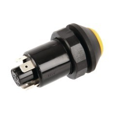 Push switch, Wipers, round, yellow - 11145090PN