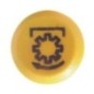 Push switch, PTO, round, yellow - 11100240PN Push switch, PTO, round, yellow - 11100240PN