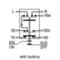 Push switch, PTO, round, yellow - 11100240PN Push switch, PTO, round, yellow - 11100240PN