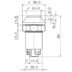 11100240PN Pneutron, Push button switches 