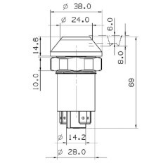 11145100PN Pneutron, Push button switches 