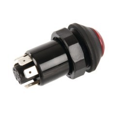 Push switch, Hazard lights, round, red - 11105010PN