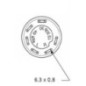 Push switch, Hazard lights, round, red - 11105010PN Push switch, Hazard lights, round, red - 11105010PN