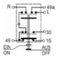 Push switch, Hazard lights, round, red - 11105010PN Push switch, Hazard lights, round, red - 11105010PN