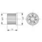 Push switch, Work light, round, green - 11110210PN
