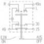 Push switch, Hazard lights, round, red - 11105020PN Push switch, Hazard lights, round, red - 11105020PN