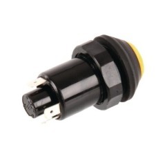 Push switch, Work light, round, yellow - 11130200PN
