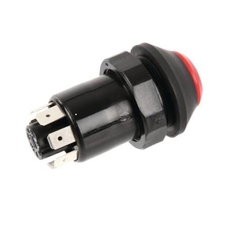 Push switch, Hazard lights, round, red - 11100100PN
