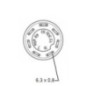 Druckschalter Warnlicht rot - 11100090PN Druckschalter Warnlicht rot - 11100090PN