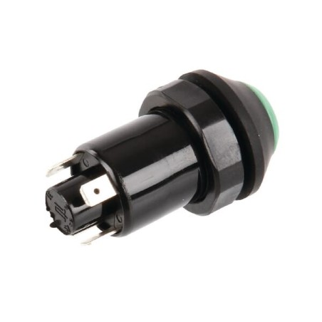 Push switch, Heater, round, green - 11130150PN