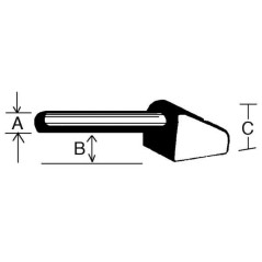 Weld-on hook high 16mm - 1109011KR