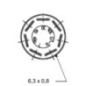 Push switch, Stop, round, red - 11100320PN Push switch, Stop, round, red - 11100320PN