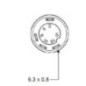 Push switch, Beacon, round, yellow - 11110100PN Push switch, Beacon, round, yellow - 11110100PN