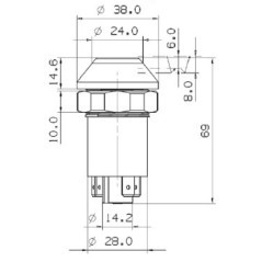 11110100PN Pneutron, Push button switches 