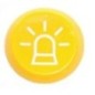 Push switch, Beacon, round, yellow - 11110790PN