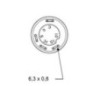 Push switch, Beacon, round, yellow - 11110790PN